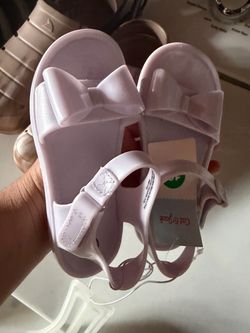 Cat & Jack Girls Jelly Bow Sandals, size 10