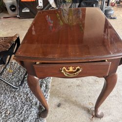 Real Wood End Table