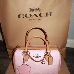 Coach Pink Purse Medium 