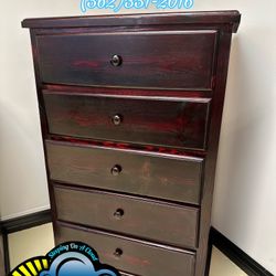 Five Drawer Pinewood Chest Dresser New
