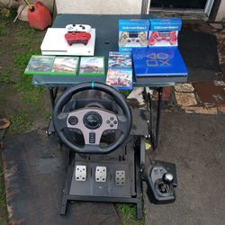 The Adult Racing Kitt With Stand Built is $250! Firm. 2020 Xbox One S 1000GB. Combo $220! OR $220! 2018 PS4 Slim 1000GB. $220! Plus $250! Is $450! If 