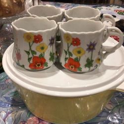 Vintage Porcelain Japan Tea Cups Unused