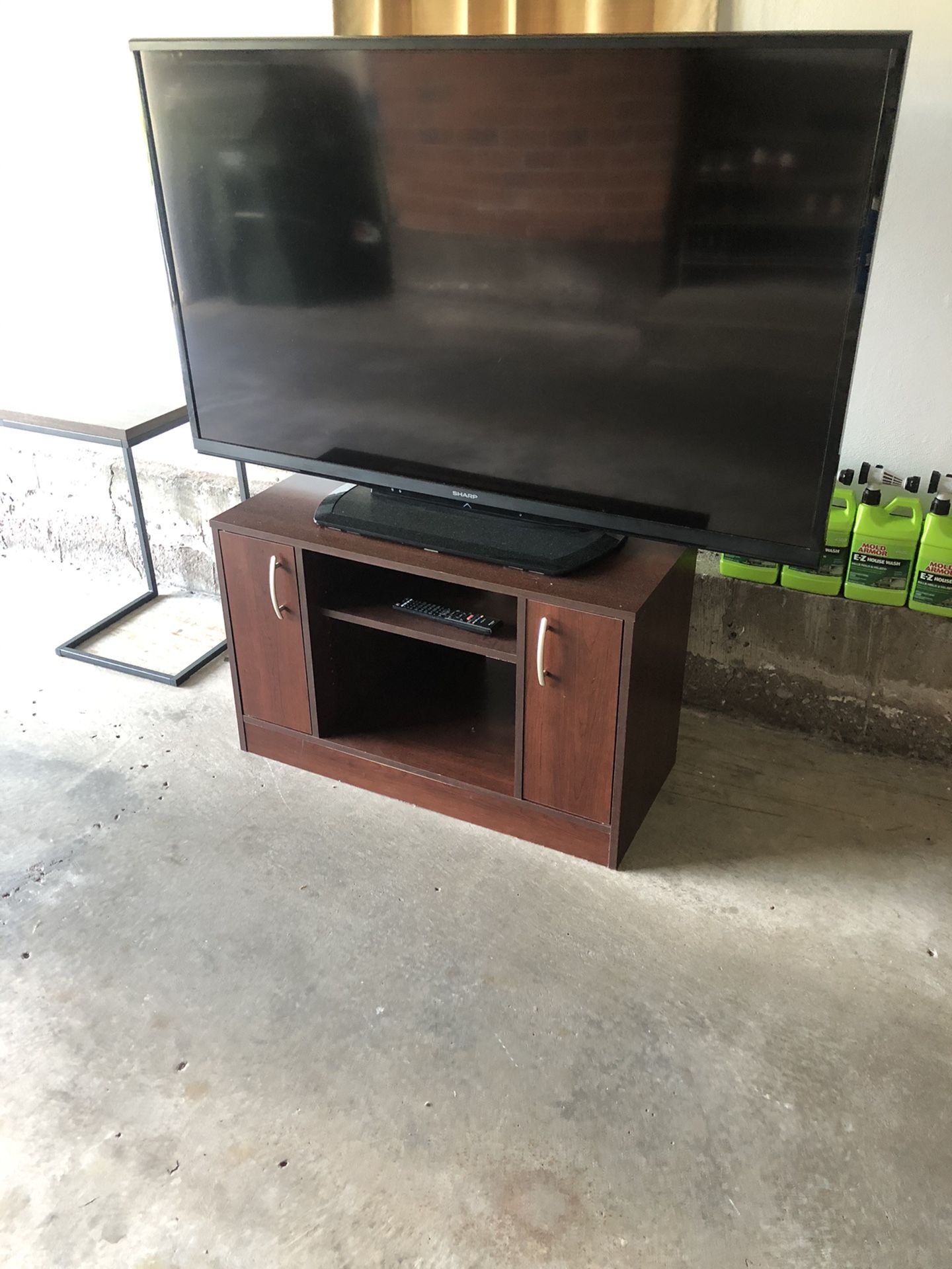 Sharp Aquos 60” TV with TV Stand