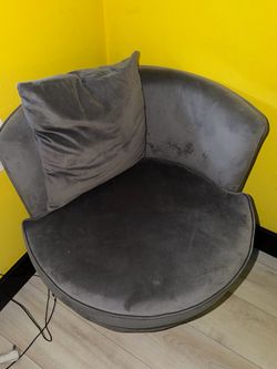Matching velvet grey chairs