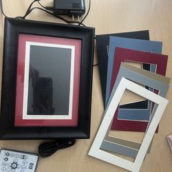 HP 7" LCD Digital Photo Frame - Black - WITH WIRELESS REMOTE