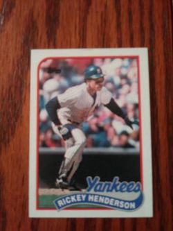 RICKEY HENDERSON 1989 TOPPS BASEBALL CARD