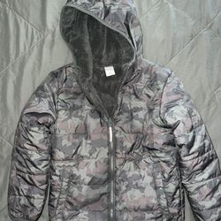Cat & Jack Size 8 Reversible Jacket. Like New Worn Only 2-3 Times