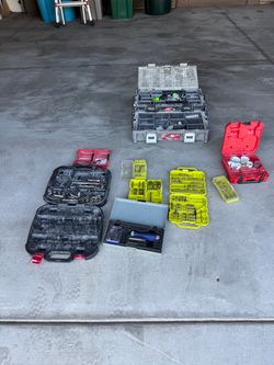 Huge Garage Tool Clearance Lot - Milwaukee, Ryobi, Husky (As-Is / Read Desc)