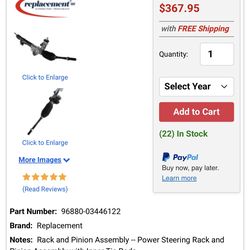 Steering Rack - 2011-2014 Ford F150 6.2L V8 with heavy duty tow package hydraulic