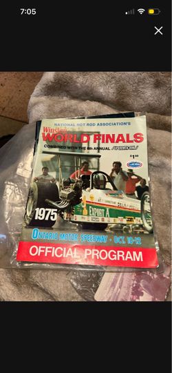 1975 NHRA Winston World Finals Official Program
