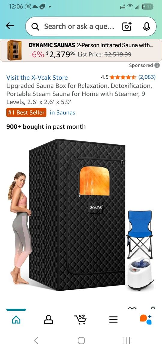 Portable One Man Sauna