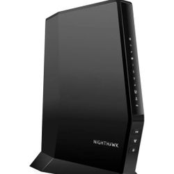 NETGEAR Nighthawk Modem Router Combo
(CAX30) DOCSIS 3.1 Cable Modem and WiFi 6
Router