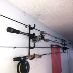 Wall Mount Fishing Rod Holder