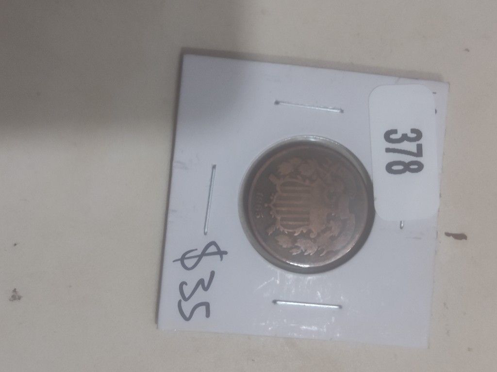 1865 civil War 2 Cent Coin