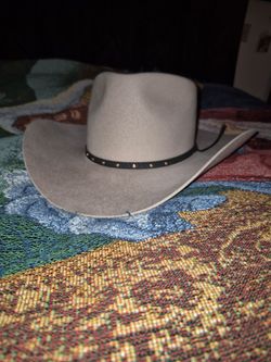 Roy Rogers Gray Felt Cowboy Hat with Studded Band