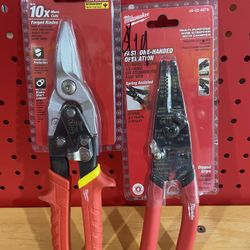 Milwaukee Aviation Snips And Wire Stripper With Crimper
