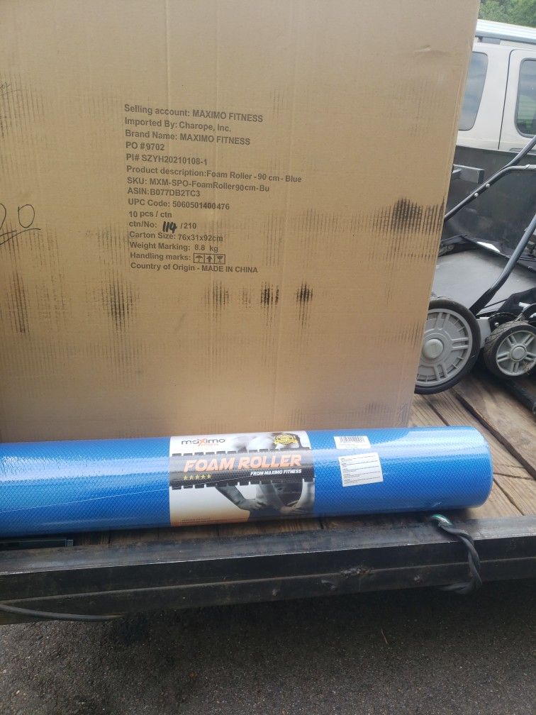 FOAM ROLLER 90 CM BLUE HOME OR GYM!