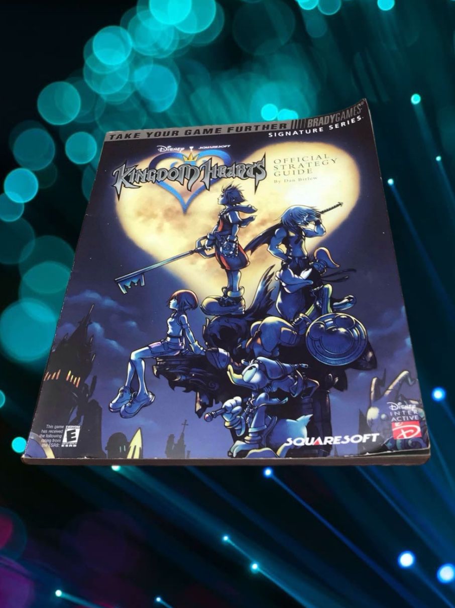 EUC Kingdom Hearts BradyGames Strategy Guide - Complete w/ Poster & Stickers!
