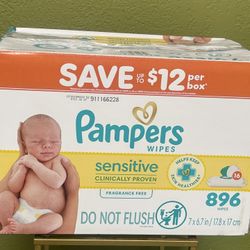 Pampers Sensitive Baby Wipes fragrance-free,
