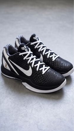 Nike Kobe 6 Black White Basketball Sneakers