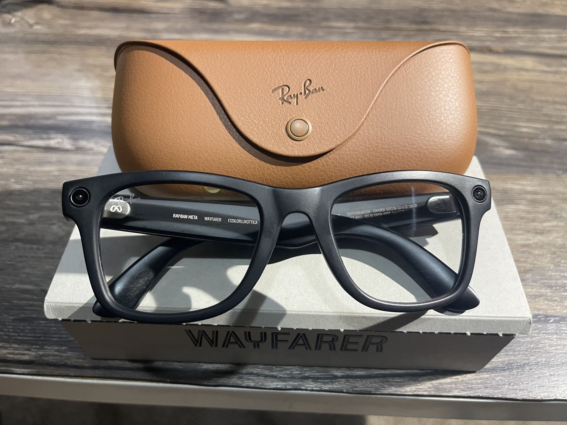 Ray Ban Meta AI Wayfarer Transitions RW4008 601S1M 53 (Large