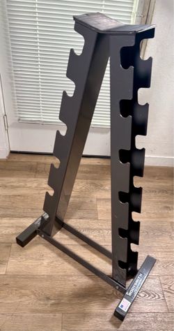 Heavy Duty Vertical Dumbbell Rack By BodyWorks  ( I Guess Weight Like 50 lbs. Measurements: 45”X 25”X 14.5”.