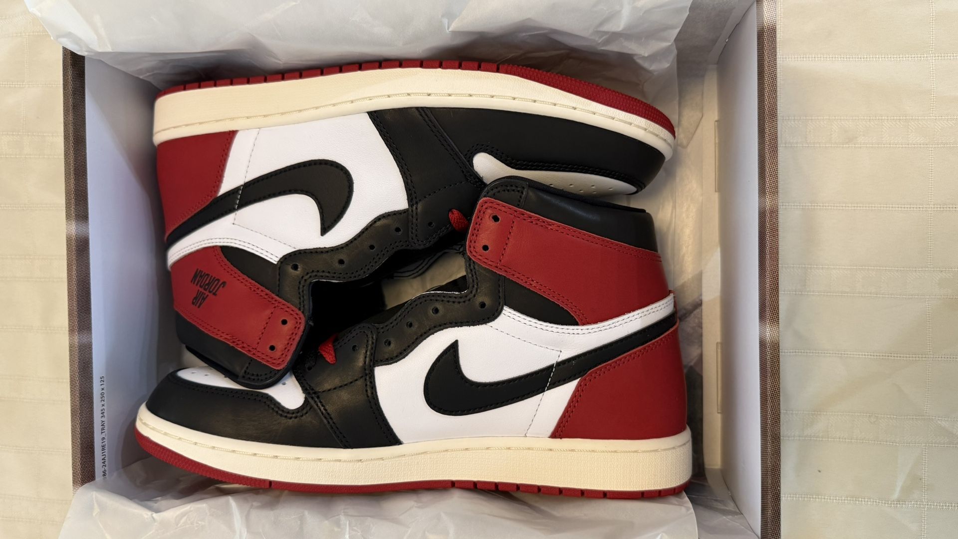 Jordan 1 OG High Black Toe Size 12