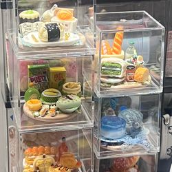 Handmade Miniature Food Scene in Acrylic Display Box