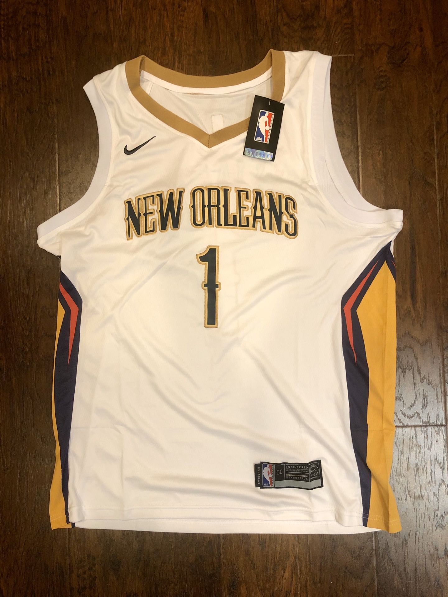 Brand New Zion Williamson New Orleans Pelicans Nike Jersey - Size 50 (Large) - 2019 #1 Draft Pick 🏀