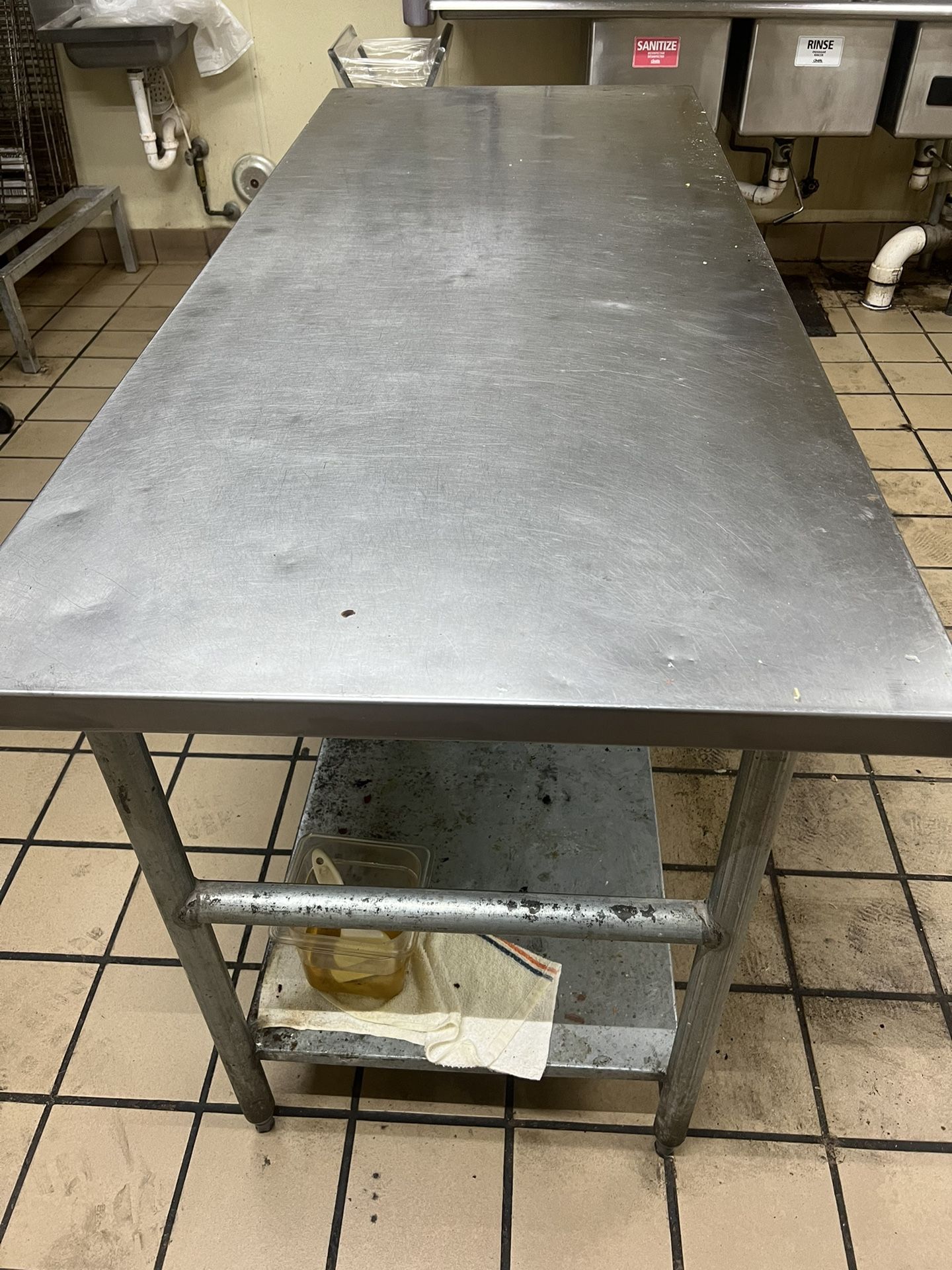 6ft Stainless Steel Table