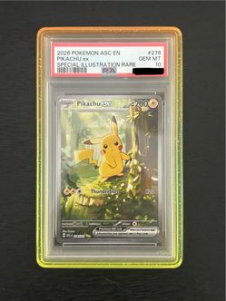 2026 POKEMON ASCEN-ASCENDED HEROES SPECIAL ILLUSTRATION RARE PIKACHU EX PSA 10