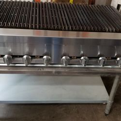 Like New Stratus 48"L Broiler Natural Gas With Stand 