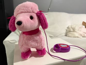 Kid Connection Pink Plush Walking Dog Toy
