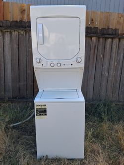 GE stacked washer and dryer