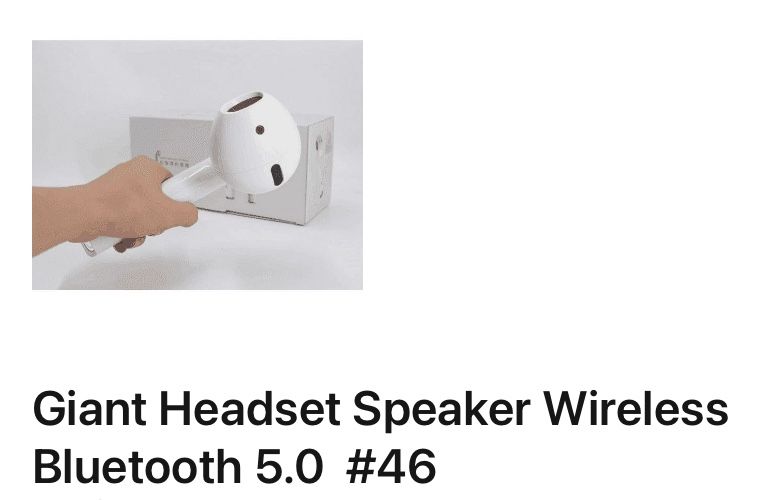Giant Head Speaker Wireless Bluetooth 