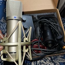 Two Microphones And Audio Interface 