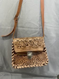 Mexican hand toed leather bag