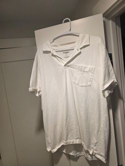 L White Goodfellow Polo Shirt