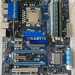 Gigabyte Technology GA-EX58-UD3R REV1.6 LGA 1366/Socket B, Intel Motherboard Core I7 8 Gb Ram