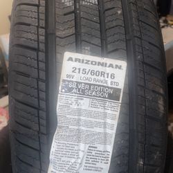 Arizonian  Silver Edition   215/60R16.   Five tires.