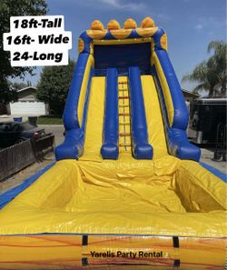 18ft double waterslides for sale!