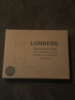 Lunderg Bed Assist Rail With Lights And Bag BRAND NEW 