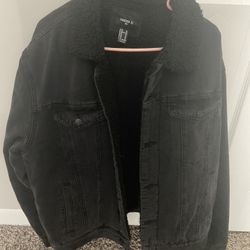 Black Denim Jacket Warm Inside