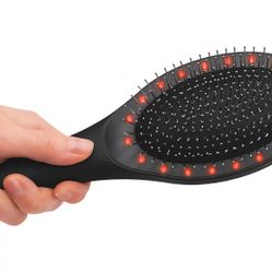 Light And Massage Therapy Hair Brush By Sharper Image 