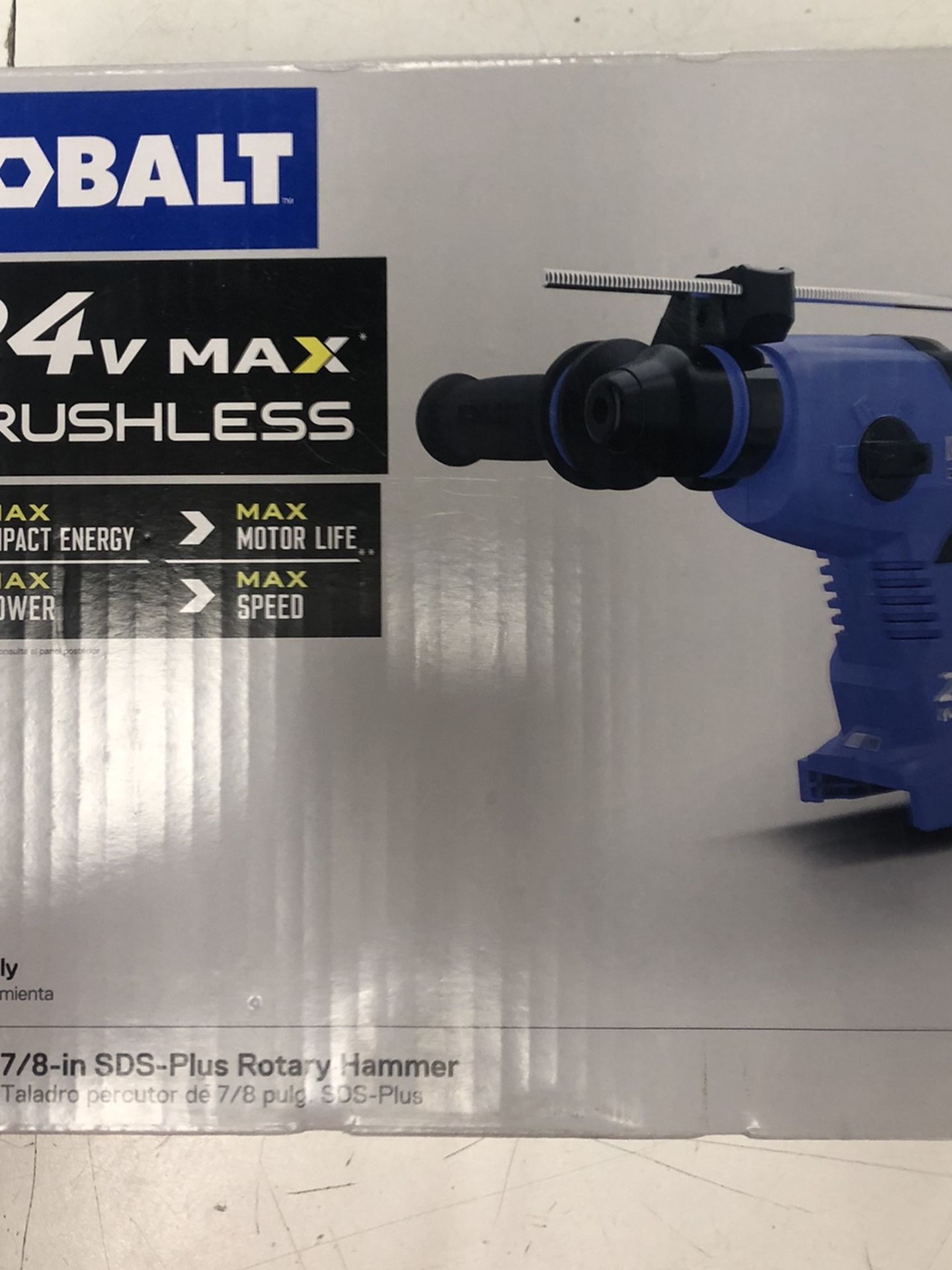 Kobalt 7/8 In Sds Plus Rotary Hammer 24v