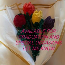 TULIPS CROCHETED WIFE MADE