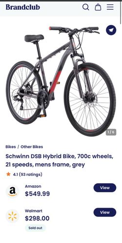 Schwinn DSB Hybrid Bike, 700c wheels, 21 speeds, mens frame