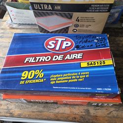 Air Filters two Honda vehicles  one Toyota
