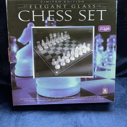 Limited Edition Elegant Glass Chess Set