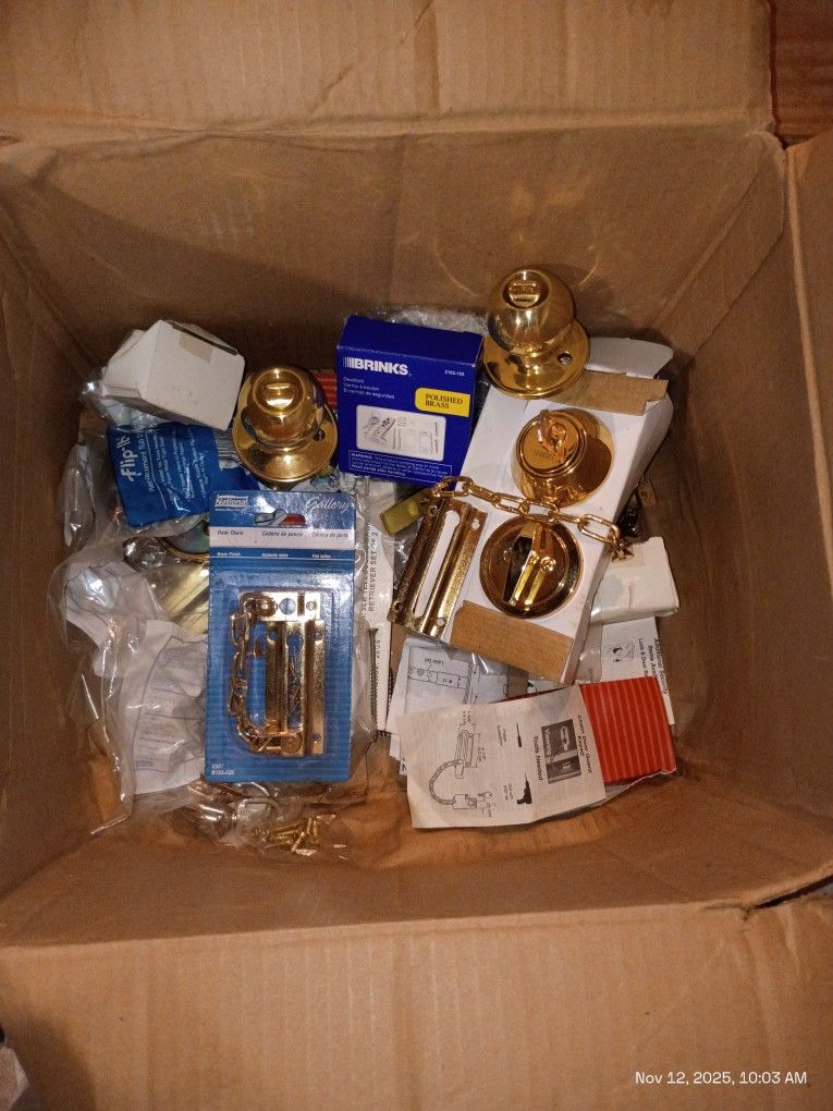 Door Hardware / Antique Brass Mortise Door Handles 